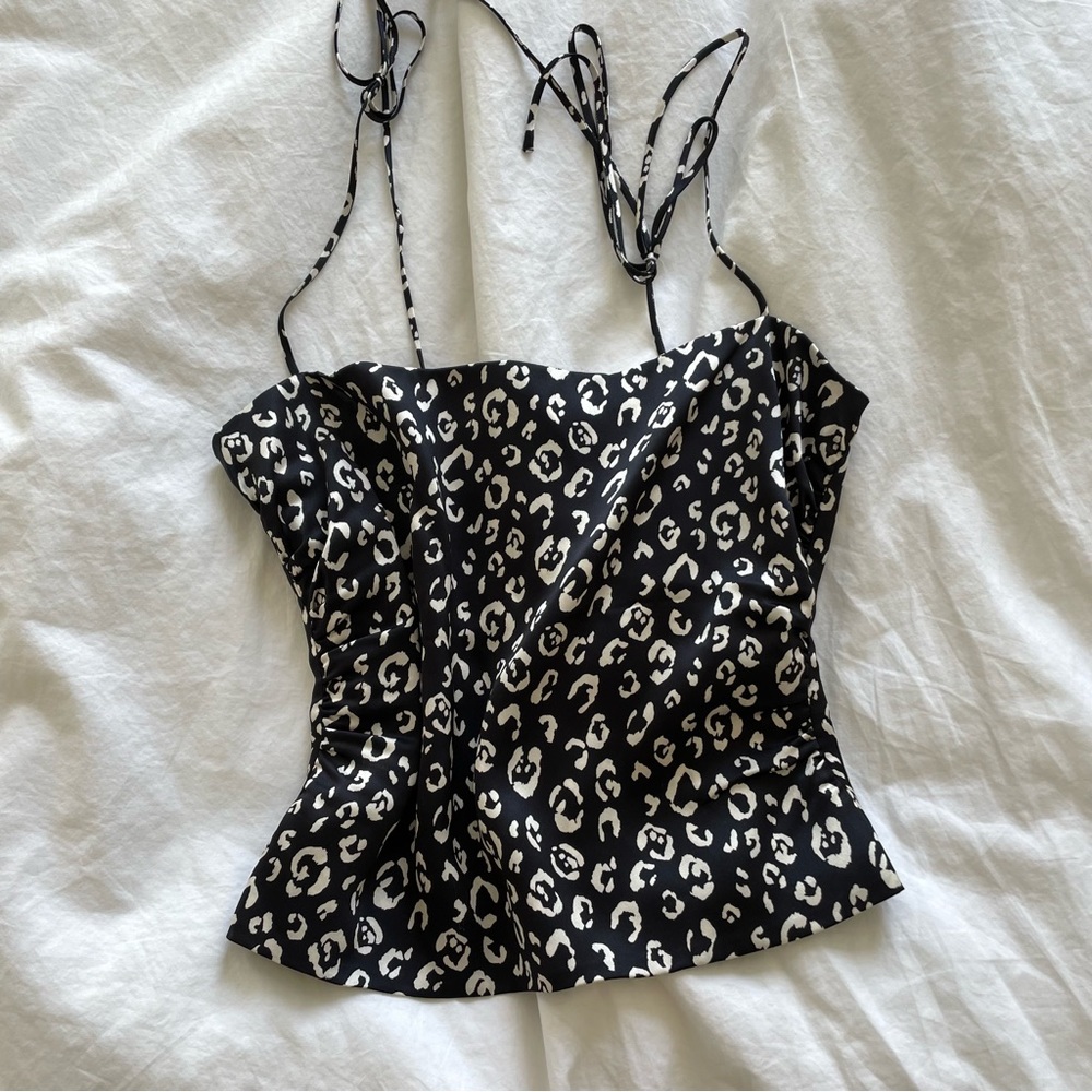 Reformation satin tank top